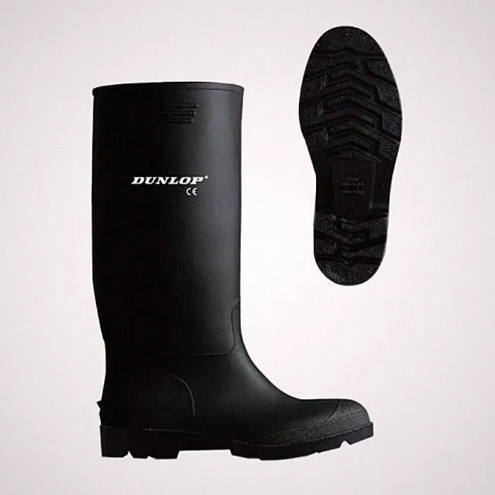 PVC-Stiefel Garten Dunlop Pricemastor Gummistiefel schwarz Arbeitsstiefel