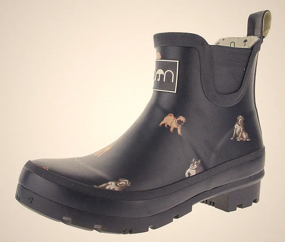 rajn Rajn Damen Gummistiefel halbhoch blau