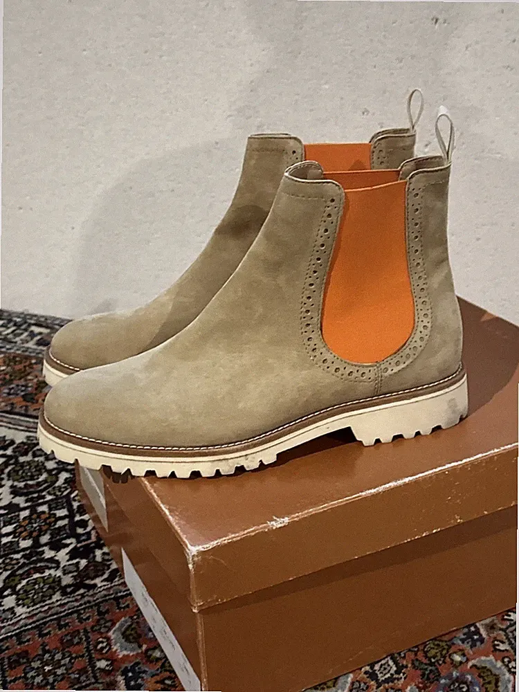 Raphael Chelseaboots Camel /Orange Farbe Gr 37,5 EU Damen Neuwertig NP: 240€💥