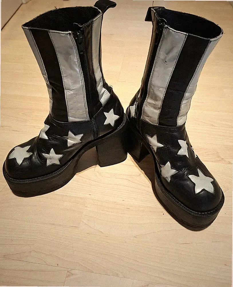 RARE Vintage 90s DESTROY Plattform Boots -Made in Spain-39/40