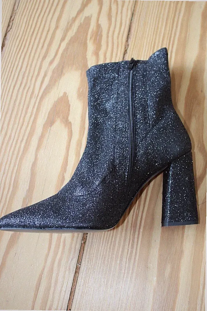 Rebecca Minkoff Größe 40 schwarz Neu ohne Karton Glitzer