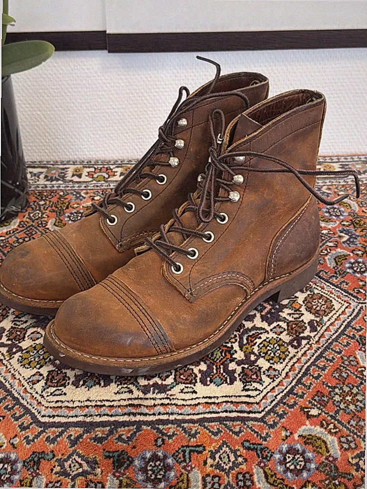 RED WING 8085 Iron Ranger Rough & Tough Cap Toe Boots Size 7D /39EU Damen🤩