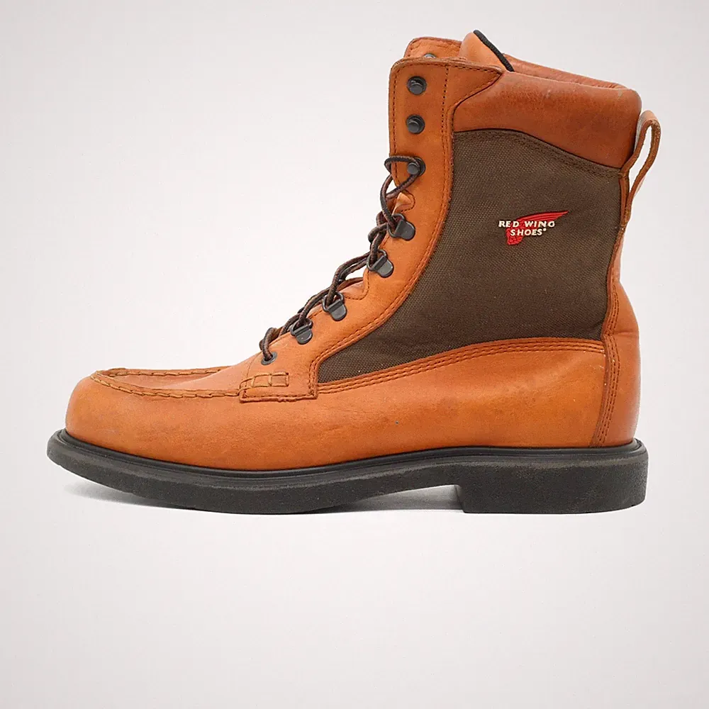 Red Wing Shoes Herren Stiefel EU 45.5 407 Braun Moc Toe