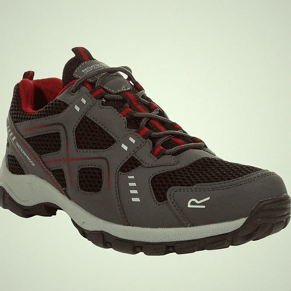 Regatta Herren Vendeavour wasserdichte Wanderschuhe - Granit/Rio rot - 6,5 UK