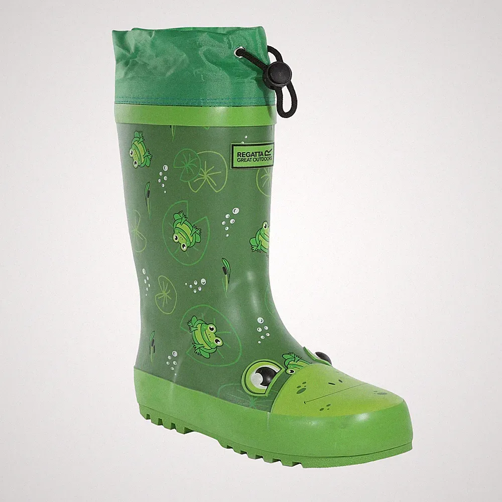 Regatta - Kinder Gummistiefel "Mudplay Jnr", Frosch (RG7811)