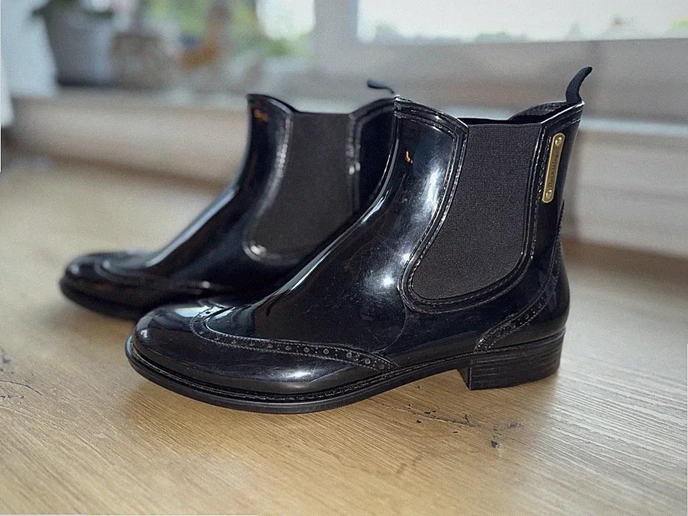 Regenboots* BOCKSTIEGEL* Chelsea Boots* Damen* schwarz* Gr. 41* Schuhe* Stiefel