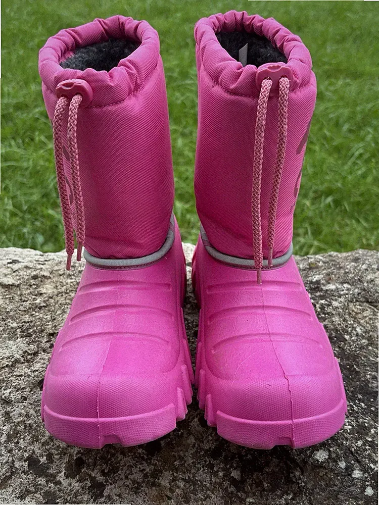 Regengummistiefel gefüttert Pink Größe 34-35
