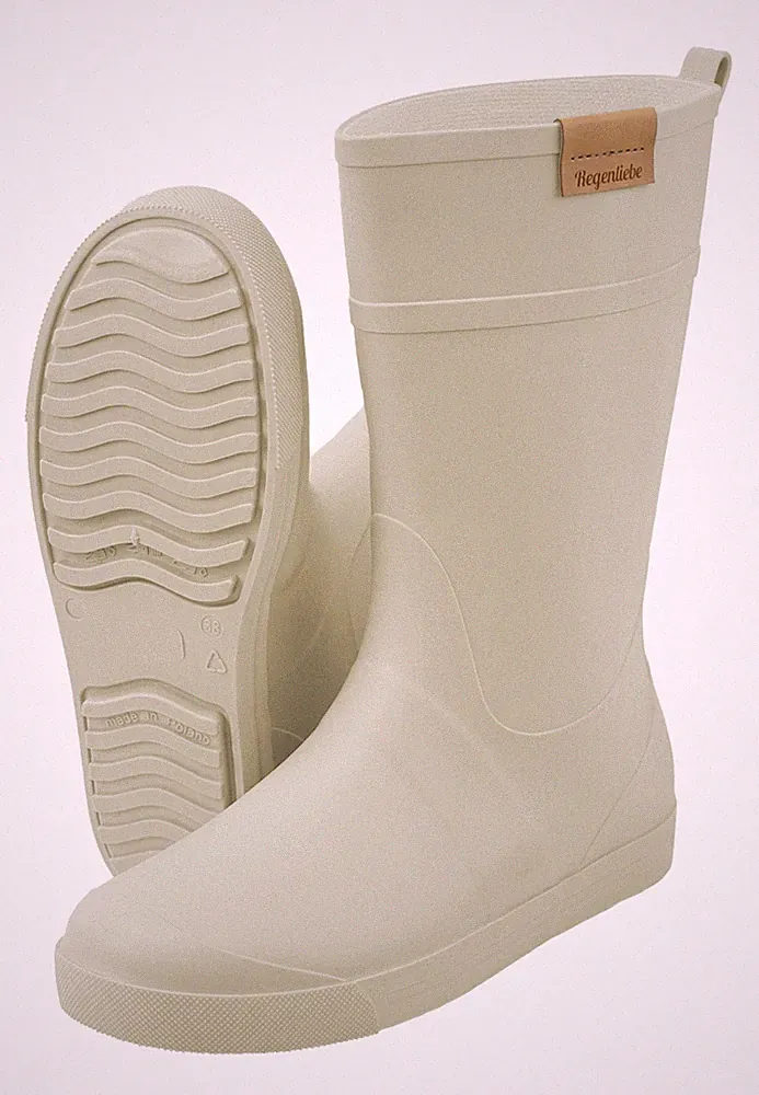 Regenliebe Damen Gummistiefel Summer Rain creme halbhoch Regenstiefel