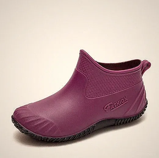 Regenstiefel Damen Rutschfest Schuhe für Garten Arbeite Gummistiefel