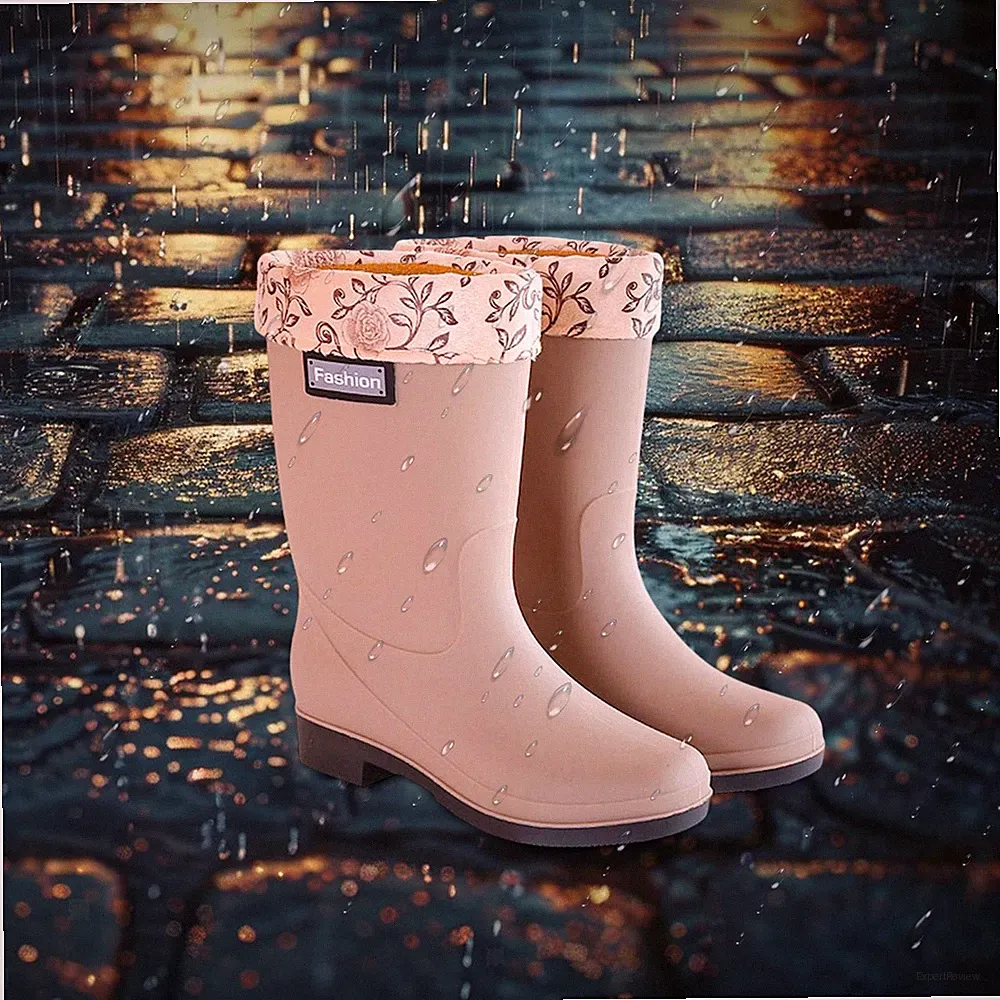 Regenstiefel für Damen, Arbeitsstiefel, wasserdicht, nahtlos, schützende