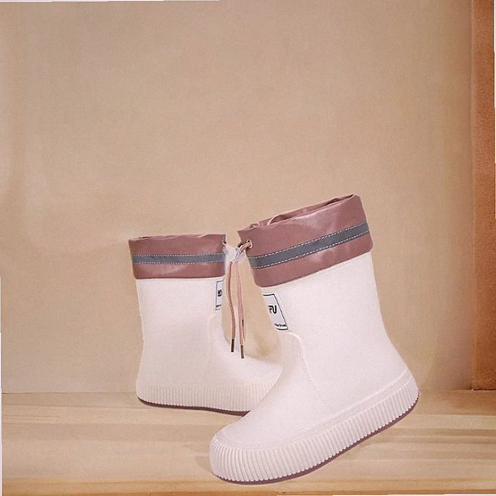 Regenstiefel für Damen, rutschfest, verschleißfest, formstabil, Gummistiefel
