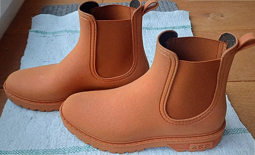 Regenstiefel, Gr.38, Waschbär, orange/terrakotta, neu, sehr bequem