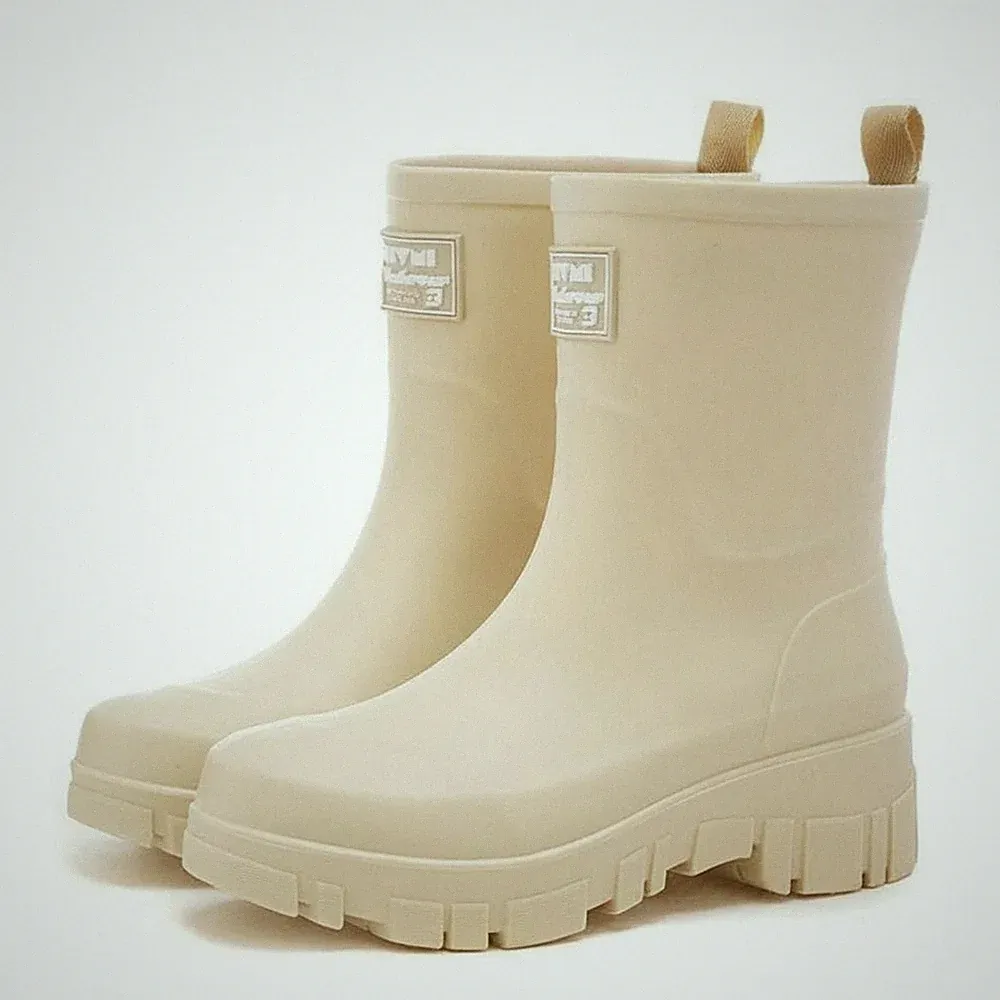 Regenstiefel Halbbein rutschfest Gummistiefel halbhoch