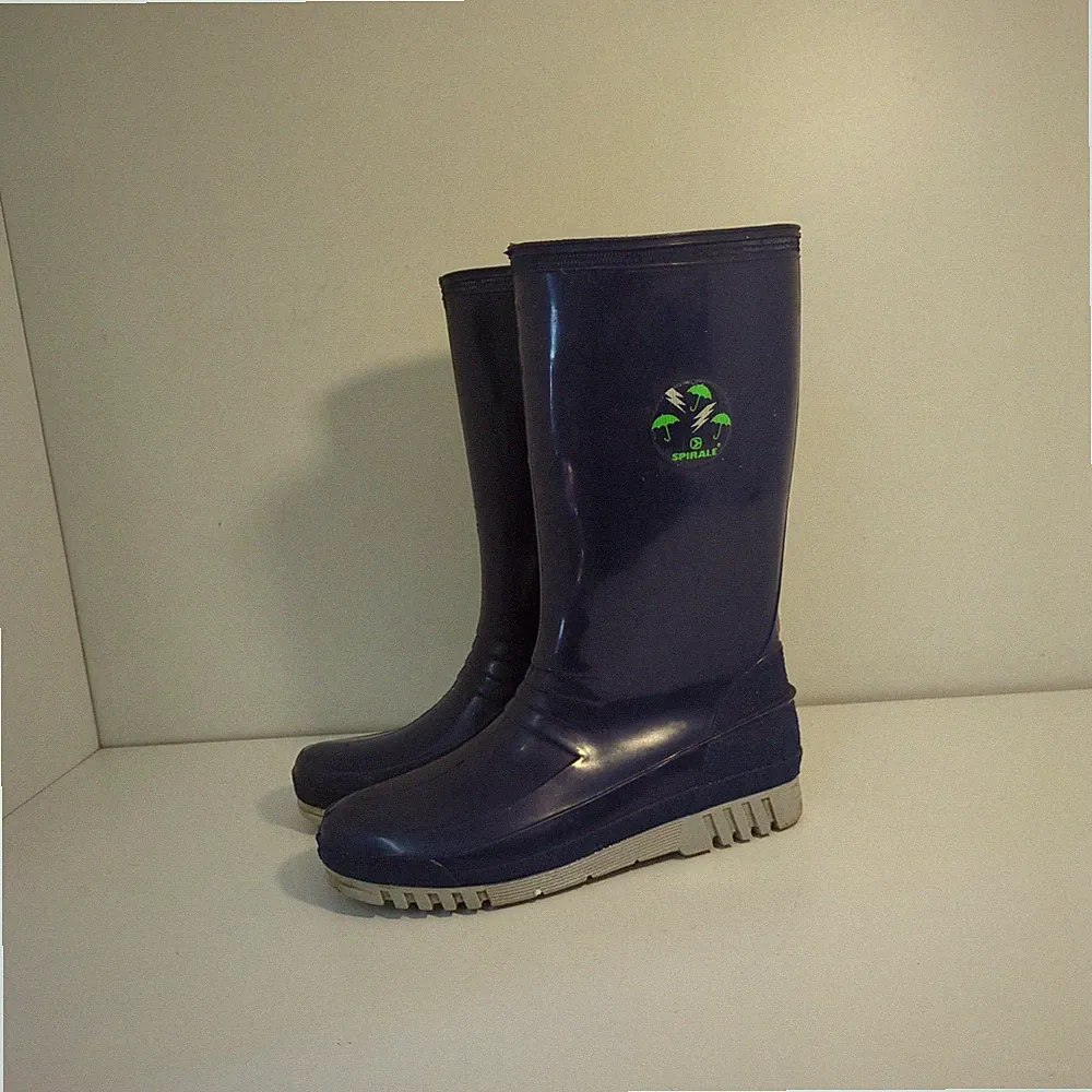 Regenstiefel Spirale blau Vintage Gr. 37 Made in Italy