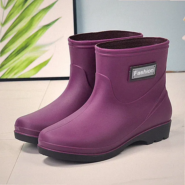 Regenstiefel, Wadenhohe Stiefel, wasserdichte Schutzschuhe, Gartenschuhe