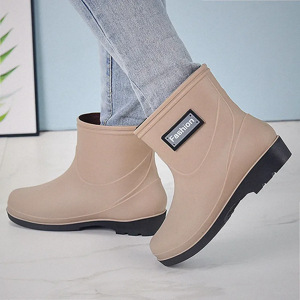 Regenstiefel, wasserdicht, tragbare Regenschuhe zum Angeln, Rucksackreisen