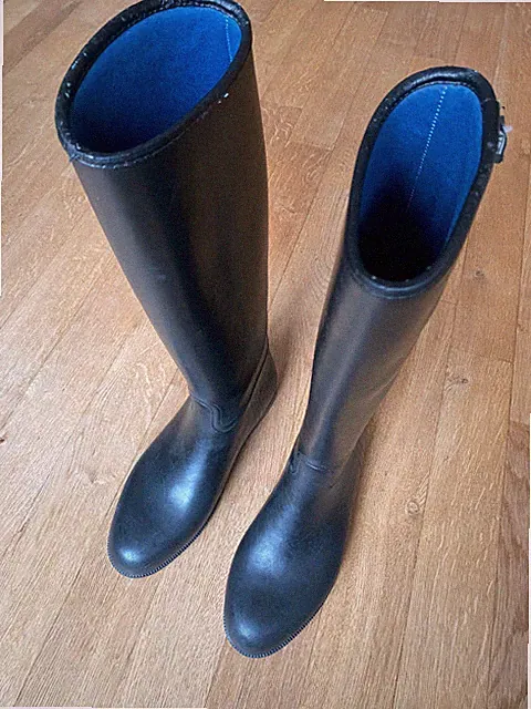 reitstiefel 41 Gummi ohne Reißverschluss