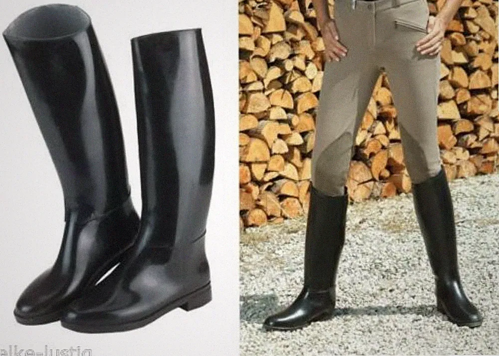 Reitstiefel aus Kunststoff Stiefel Gummistiefel Kinder und Erwachsene NEU
