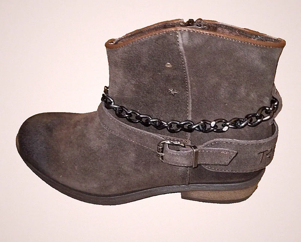 REPLAY Kingston Damen Bikerstiefel Wildleder Braun Boots Gr. 35 Mädchen