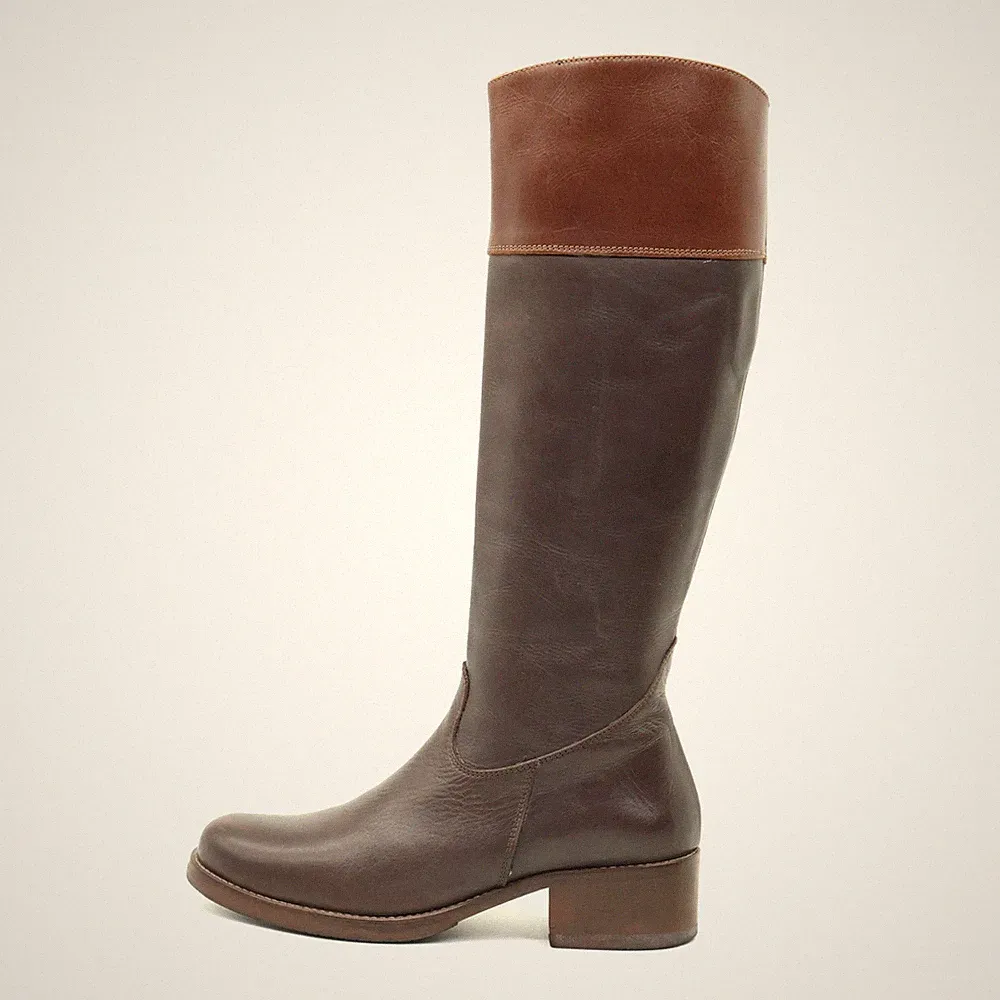 Riccardo Cantillone Damen Prestige Stiefel Braun/Cognac Cuoio Reitstiefel EU 37