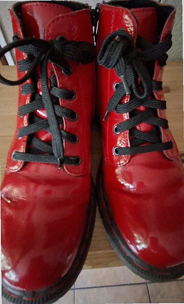Rieker Damen Boots In Lack Grösse 40 Neuwertig Top Zustand