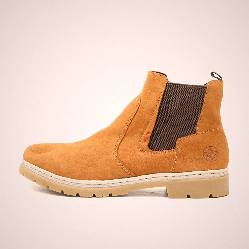 Rieker Damen Chelsea Boot Braun Stiefelette Synthetikleder Einstieg Boots EU 42