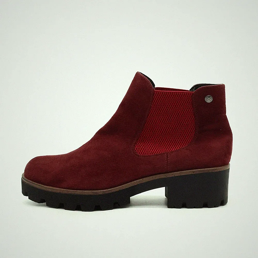 Rieker Damen Chelsea Boot Stiefelette Bordeauxrot Herbst Boots EU 40