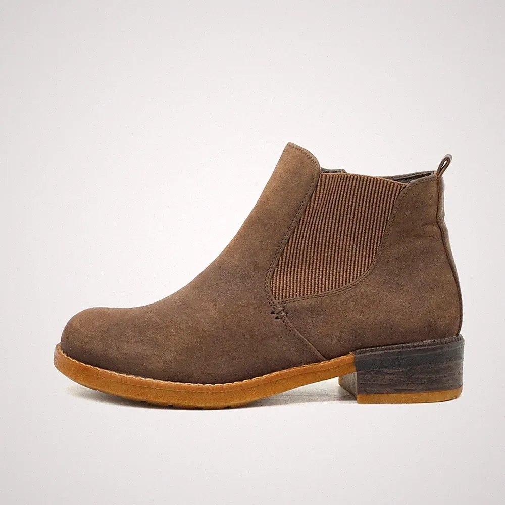 Rieker Damen Chelsea Boot Stiefeletten Braun Wildleder Komfort Boots EU 37