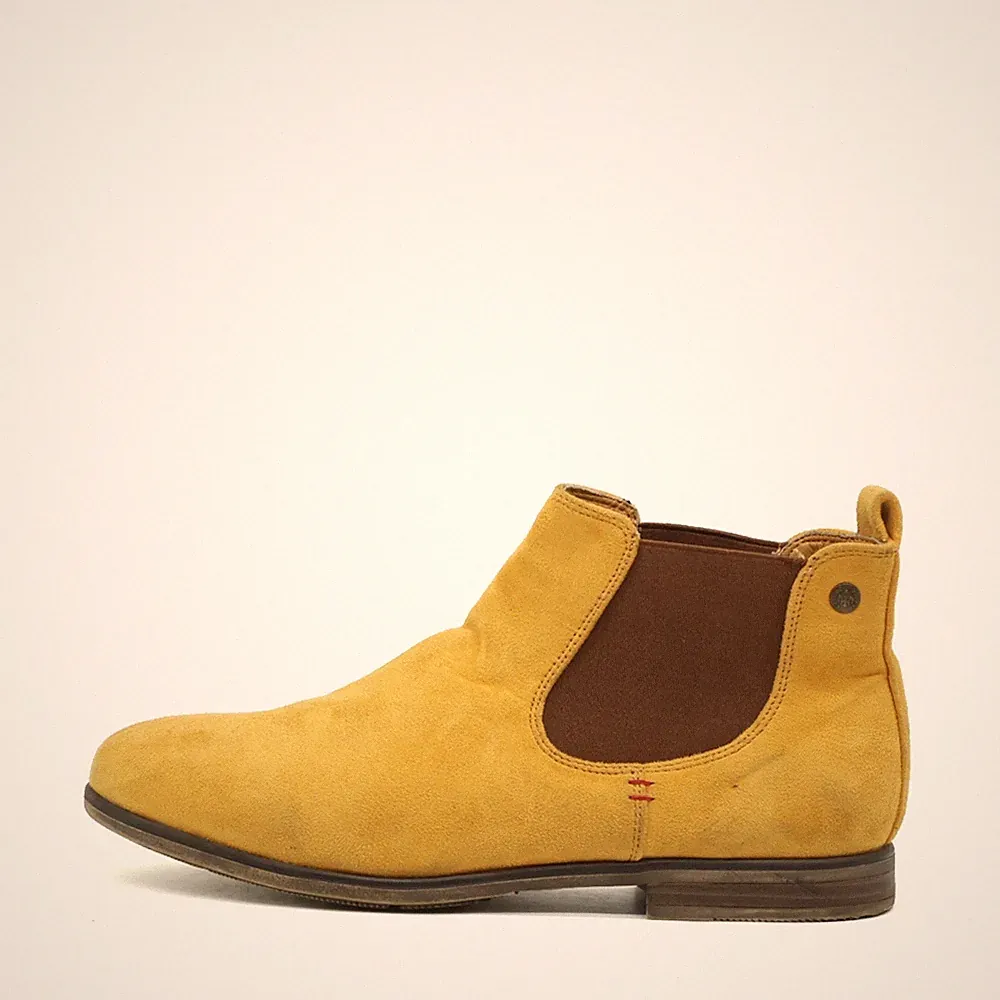 Rieker Damen Chelsea Boot Stiefeletten Gelb Wildleder Classic Boots EU 40