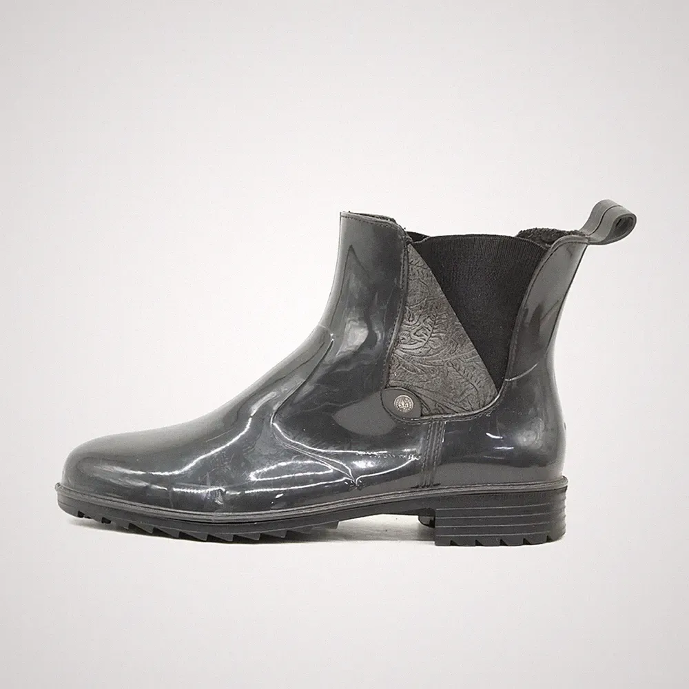 rieker Damen Chelsea Gummistiefel Stiefeletten schwarz Knöchelhoch Boots EU 40