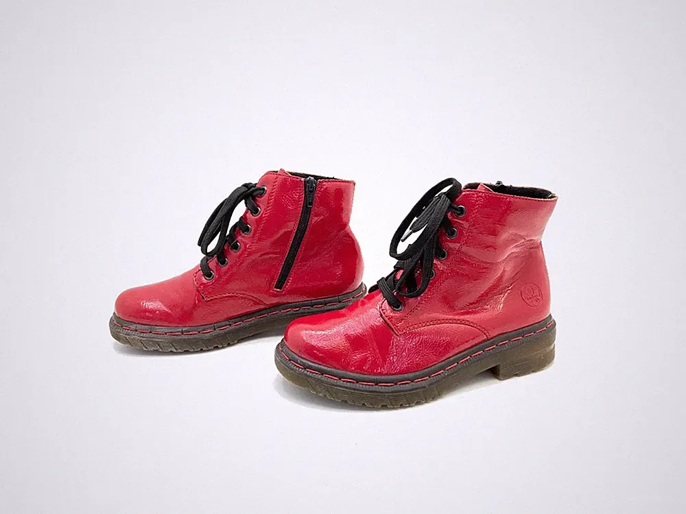 Rieker Damen Stiefel Stiefelette Ankle Boots Rot Gr. 37 (UK 4)