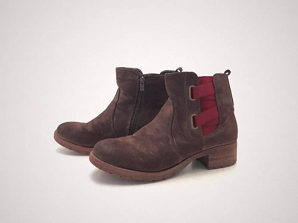 Rieker Damen Stiefel Stiefelette Ankle Boots Rot Gr. 40 (UK 6,5)