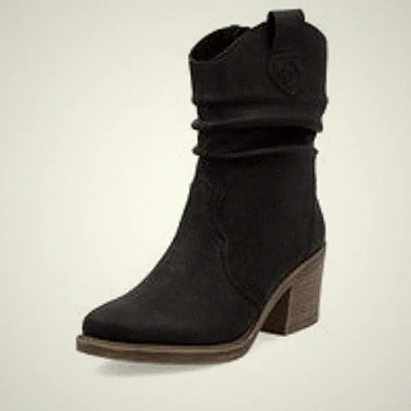 Rieker Damen Stiefel Stiefelette Stiefeletten Cowboystiefel Boots schwarz Y1284