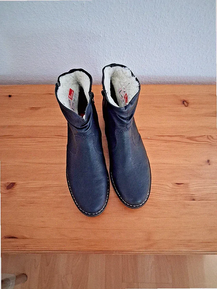 Rieker Damen-Stiefelette mit Warmfutter in schwarz Gr. 42