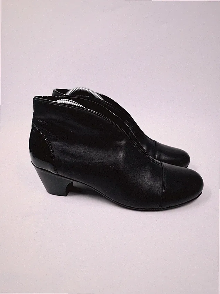 Rieker Damen Stiefeletten schwarz Kunstleder UK Größe 6