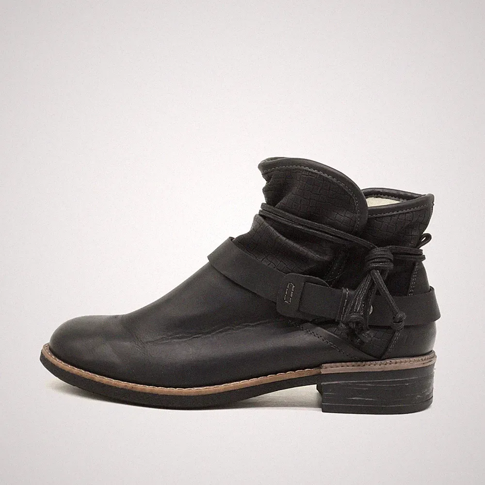 Rieker Damen Y3421 Bootie Schwarz Kunstleder Antistress Stiefeletten EU 41