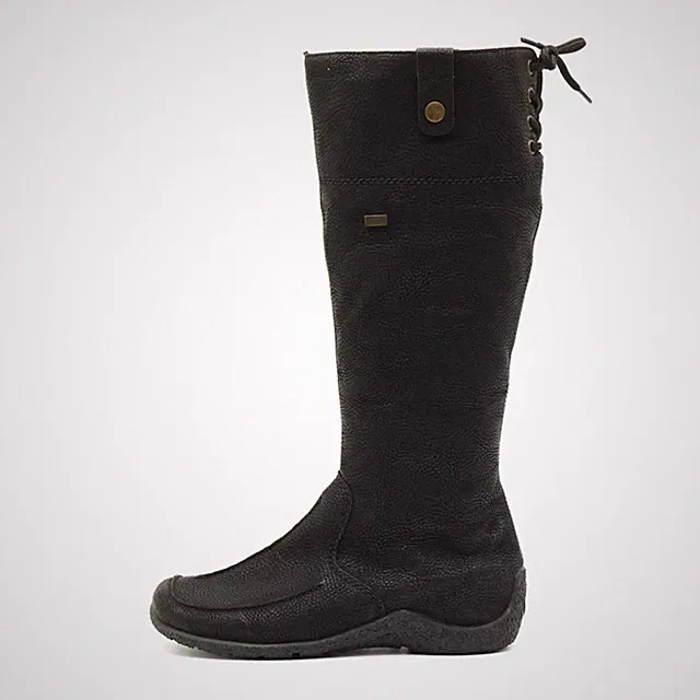 Rieker Damen Y9132 Stiefel Schwarz Winterstiefel Hochschaft-Stiefel EU 39