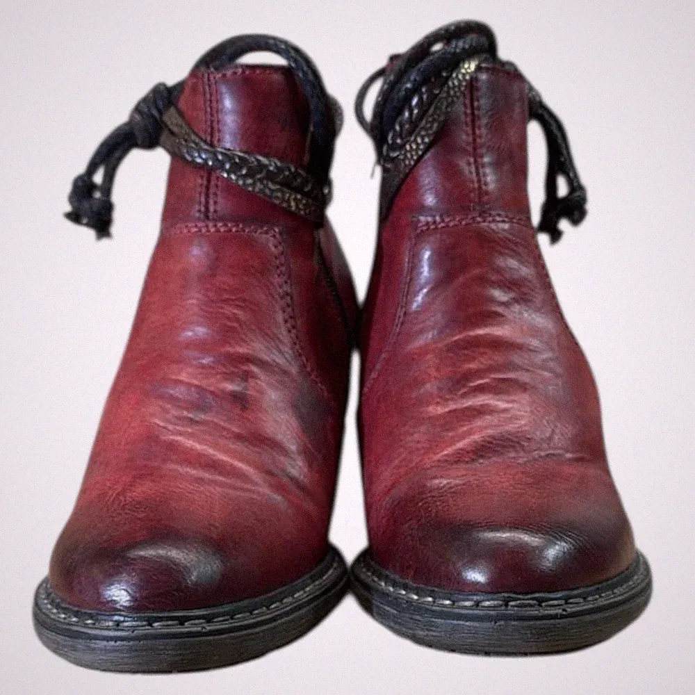 Rieker gr 37 Damen Boots Stiefel Stiefeletten Sehr Gut Z44