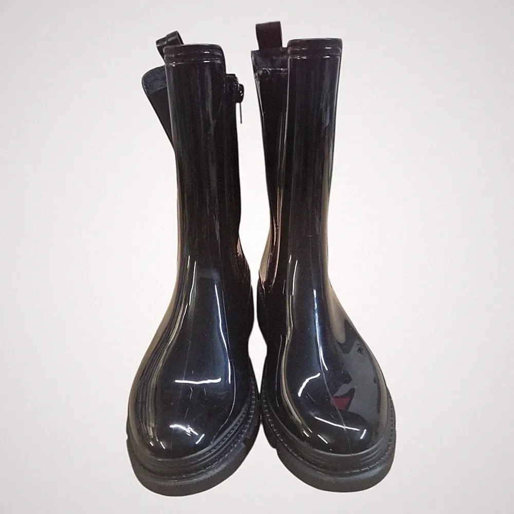 Rieker gr 37 Damen Gummi Boots GummiStiefel Stiefeletten Sehr Gut Z12