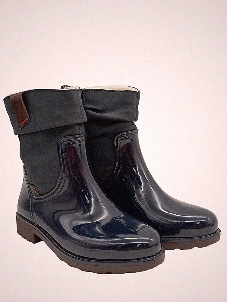Rieker Gummistiefel blau Gr. 36 Casual Streetwear Damen