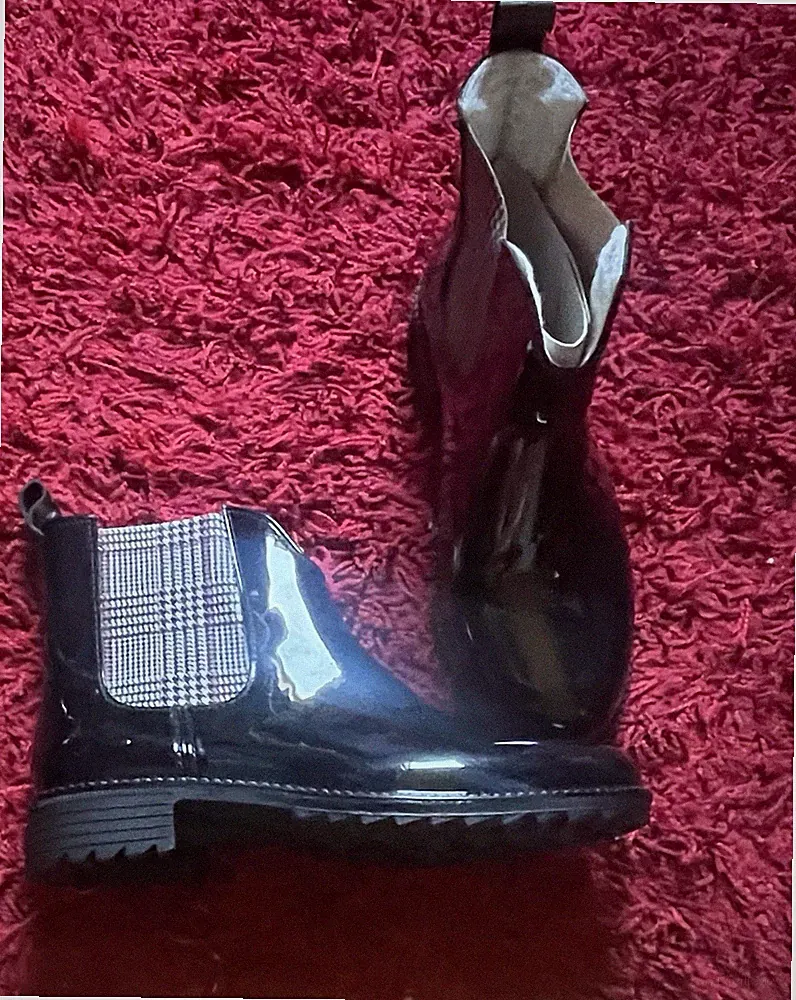 RIEKER Gummistiefel Boots schwarz Glänzend 38