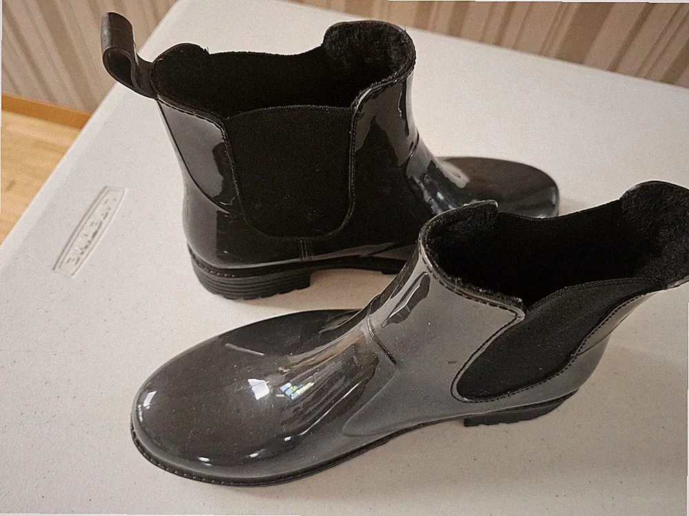 Rieker Gummistiefel Damen kurz schwarz 38