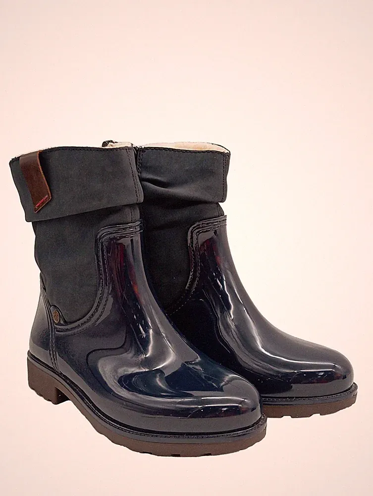 RIEKER Gummistiefel Damen Stiefel Gr. DE 36 blau Casual-Look