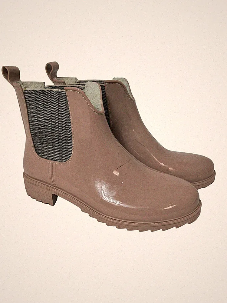 RIEKER Gummistiefel Damen Stiefel Gr. DE 41 braun Street-Fashion-Look