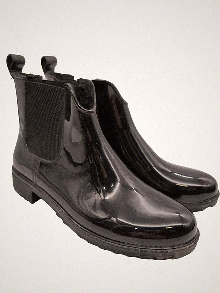 RIEKER Gummistiefel Damen Stiefel Gr. DE 42 schwarz Casual-Look