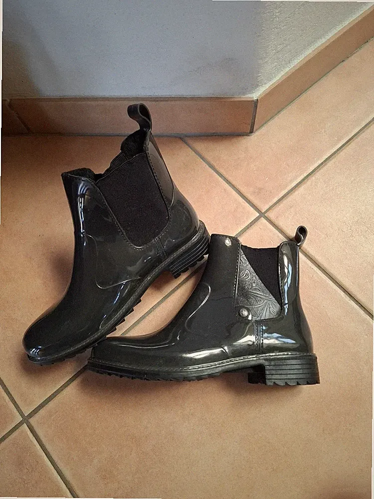 Rieker Gummistiefel Stiefel Gr. 38 Gefüttert