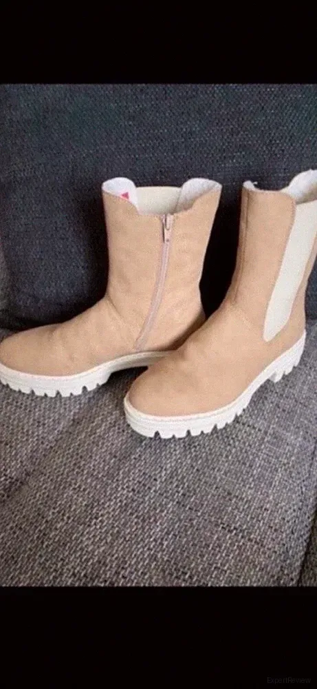 Rieker shelsea Boots Gefüttert 40 Beige Ungetragen NP 99€