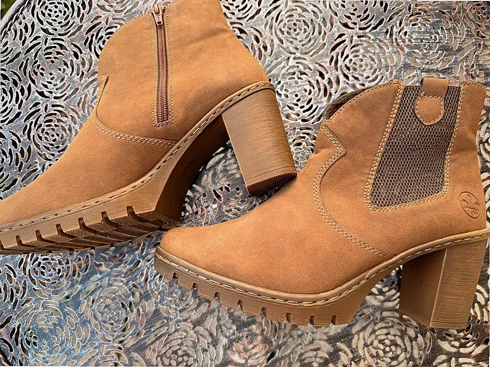 Rieker Stiefelette, Cowboystiefel Westernstiefelette, Stiefelette Gr.41 braun