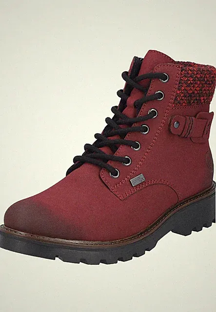 Rieker Stiefelette Kunstleder Schnürsenkel NEU - A-Ware