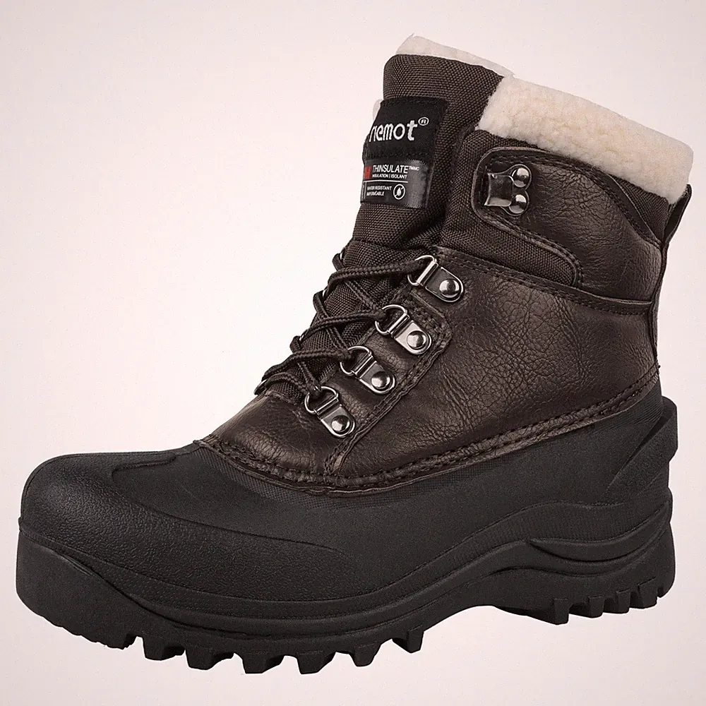 riemot Snow Boots Winterstiefel Thermo Stiefel Schneestiefel Herren Stiefel